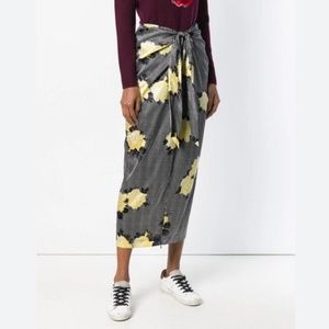 Ganni Calla Silk Skirt
